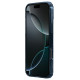 Apple iPhone 16 Pro магнитен Nature TPU Pro силиконов калъф прозрачен + синя рамка