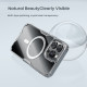 Apple iPhone 16 Pro магнитен Nature TPU Pro силиконов калъф прозрачен + синя рамка