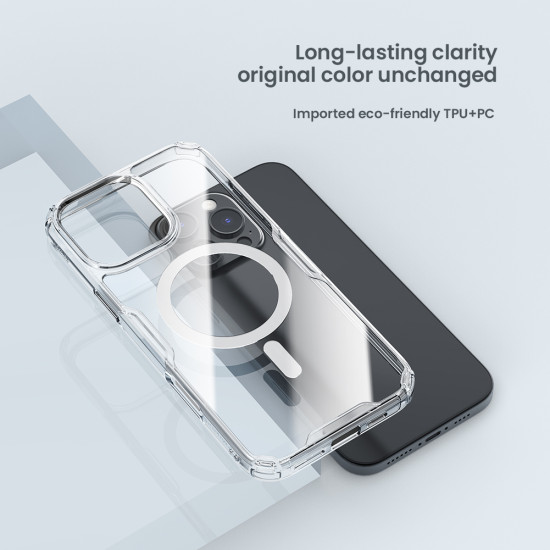 Apple iPhone 16 Pro магнитен Nature TPU Pro силиконов калъф прозрачен Apple iPhone 16 Pro магнитен Nature TPU Pro силиконов калъф прозрачен