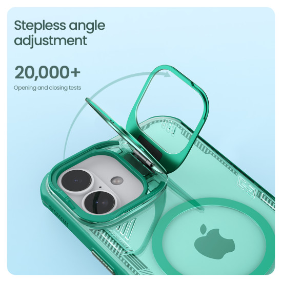 Apple iPhone 16 Plus Iceblade Prop магнитен прозрачен твърд гръб зелен Apple iPhone 16 Plus Iceblade Prop магнитен прозрачен твърд гръб зелен
