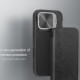 Apple iPhone 16 Pro Max QIN Prop кожен флип калъф черен