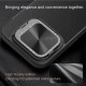 Apple iPhone 16 Pro Max QIN Prop кожен флип калъф черен