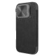 Apple iPhone 16 Pro Max QIN Prop кожен флип калъф черен