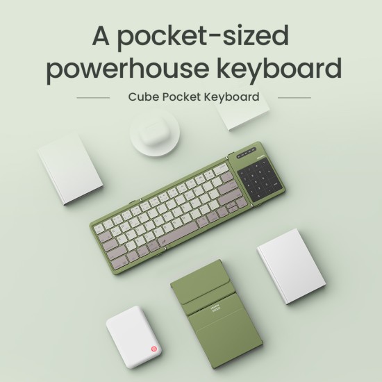 Bluetooth сгъваема клавиатура с тъчпад Nillkin Cube Pocket Black