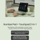 Bluetooth сгъваема клавиатура с тъчпад Nillkin Cube Pocket Black