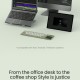 Bluetooth сгъваема клавиатура с тъчпад Nillkin Cube Pocket Black
