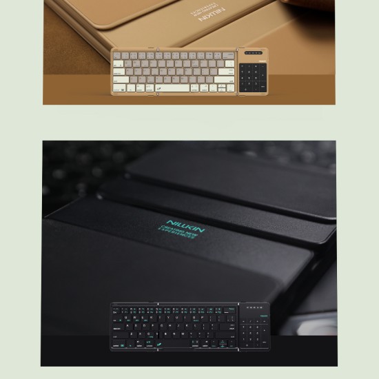 Bluetooth сгъваема клавиатура с тъчпад Nillkin Cube Pocket Black