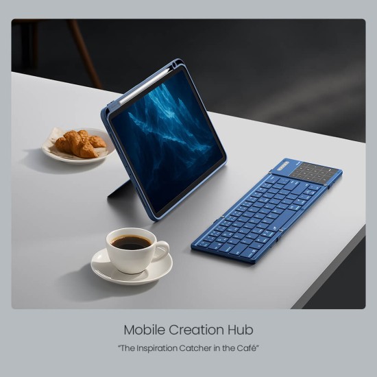 Bluetooth сгъваема клавиатура с тъчпад Nillkin Cube Pocket Black