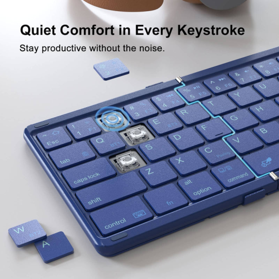 Bluetooth сгъваема клавиатура с тъчпад Nillkin Cube Pocket Black
