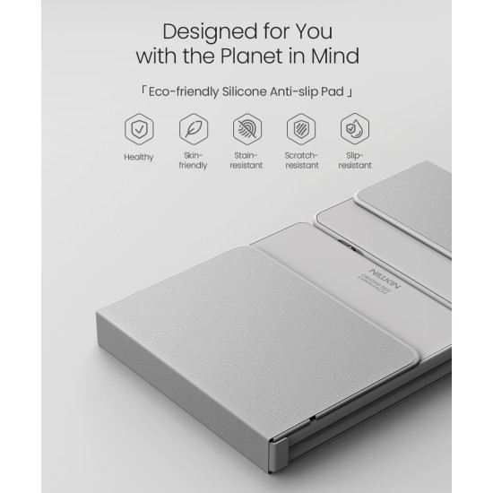 Bluetooth сгъваема клавиатура с тъчпад Nillkin Cube Pocket Grey
