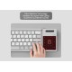 Bluetooth сгъваема клавиатура с тъчпад Nillkin Cube Pocket Grey