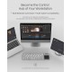 Bluetooth сгъваема клавиатура с тъчпад Nillkin Cube Pocket Grey