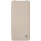 Samsung Galaxy S20 Plus кожен флип калъф Ming бежов
