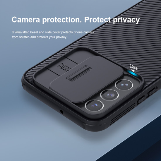 Samsung S22 Plus твърд гръб със защита на камерата Nillkin син Samsung S22 Plus твърд гръб със защита на камерата Nillkin син