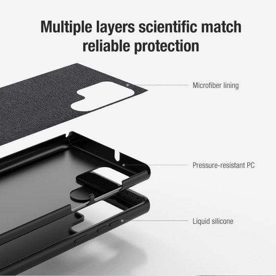 Samsung S22 Ultra силиконов калъф със защита на камерата син Samsung S22 Ultra силиконов калъф със защита на камерата син
