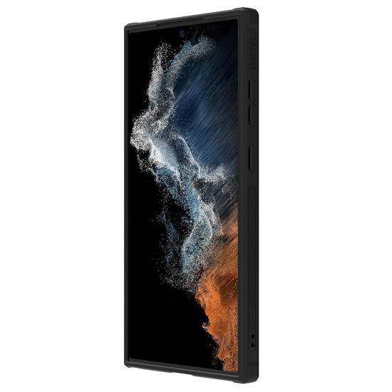 Samsung S23 Ultra текстуриран калъф със защита на камерата Nillkin черен Samsung S23 Ultra текстуриран калъф със защита на камерата Nillkin черен