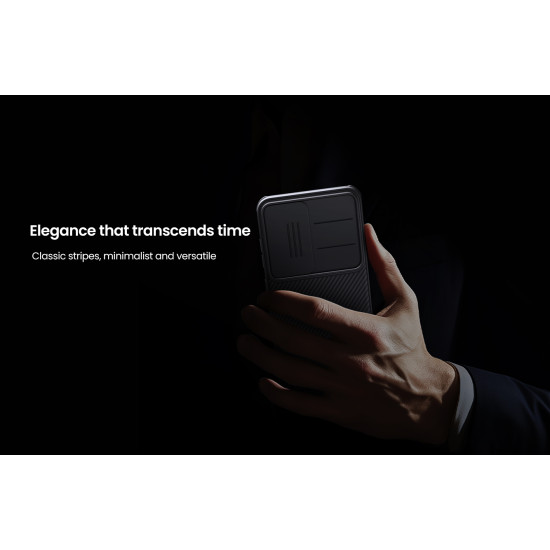 Samsung S25 Plus магнитен твърд гръб със защита на камерата Nillkin черен Samsung S25 Plus магнитен твърд гръб със защита на камерата Nillkin черен