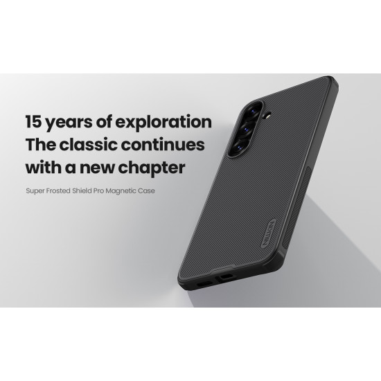 Samsung S25 Plus магнитен калъф твърд гръб Nillkin черен Samsung S25 Plus магнитен калъф твърд гръб Nillkin черен