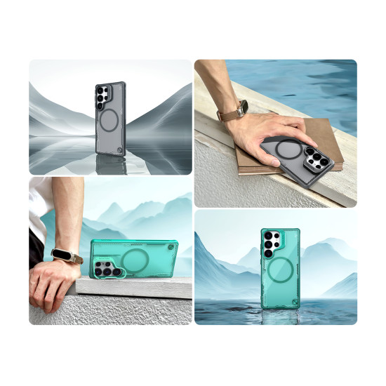 Samsung S25 Ultra Iceblade Prop магнитен прозрачен твърд гръб черен