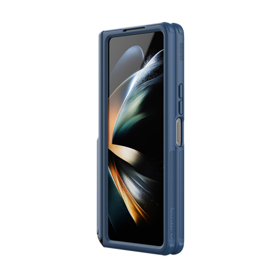 Samsung Galaxy Z Fold 5 5G твърд гръб със статив син