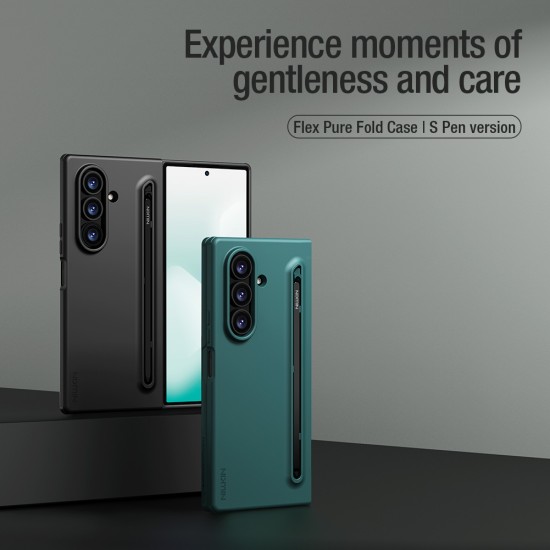 Силиконов калъф  Flex Pure Fold Case (S Pen version) за Samsung Galaxy Z Fold 7 5G черен