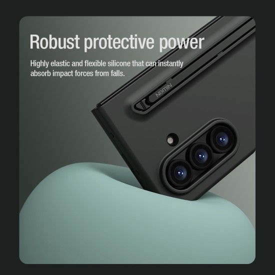 Силиконов калъф  Flex Pure Fold Case (S Pen version) за Samsung Galaxy Z Fold 7 5G черен