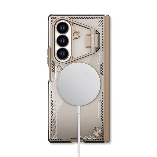 Samsung Z Fold 7 5G Iceblade Fold магнитен прозрачен твърд гръб пясъчно кафяв