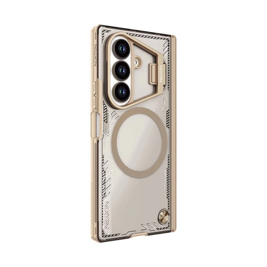 Samsung Z Fold 7 5G Iceblade Fold магнитен прозрачен твърд гръб пясъчно кафяв