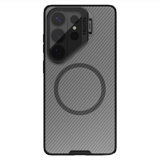 Samsung S26 Ultra CamShield Prop магнитен калъф твърд гръб със защита на камерата прозрачно черен