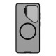 Samsung S26 Ultra CamShield Prop магнитен калъф твърд гръб със защита на камерата прозрачно черен