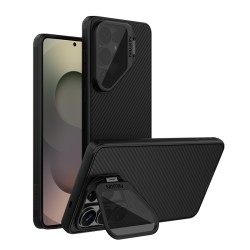 Samsung S26 Ultra CamShield Prop магнитен калъф твърд гръб със защита на камерата черен