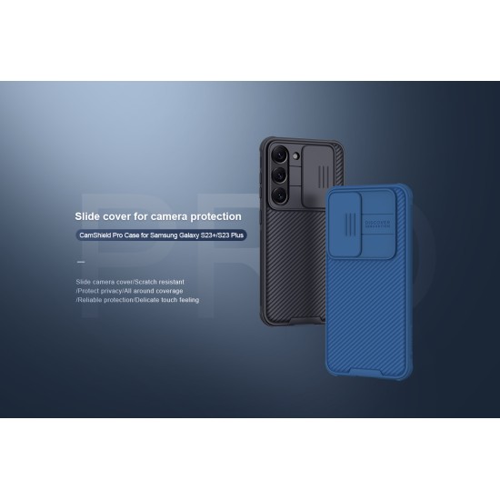Samsung S23 Plus твърд гръб със защита на камерата  Nillkin черен