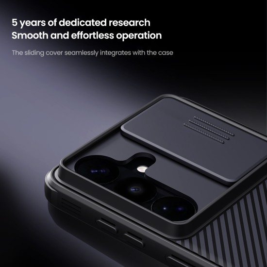 Samsung S26 Plus твърд гръб със защита на камерата Nillkin черен