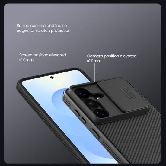 Samsung S26 Plus твърд гръб със защита на камерата Nillkin черен
