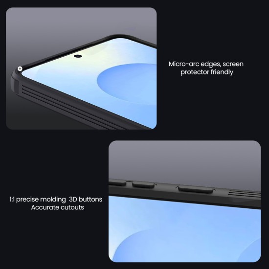 Samsung S26 Plus твърд гръб със защита на камерата Nillkin черен