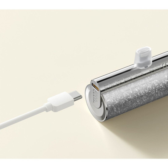 Външна батерия VEGER 5000 mAh с вграден конектор Lightning PD QC3.0 2,4A 12W PlugOn (W0573P) silver Външна батерия VEGER 5000 mAh с вграден конектор Lightning PD QC3.0 2,4A 12W PlugOn (W0573P) silver