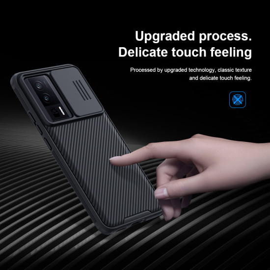 Poco F5 Pro 5G твърд гръб със защита на камерата Nillkin черен Poco F5 Pro 5G твърд гръб със защита на камерата Nillkin черен