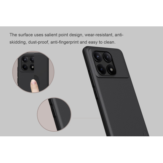 POCO X6 Pro 5G калъф твърд гръб Nillkin син