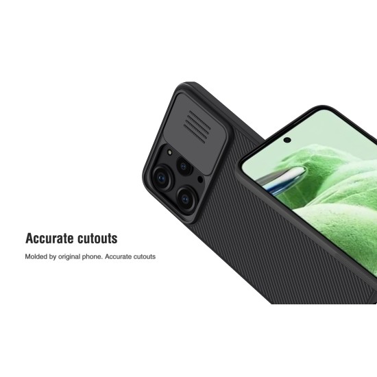 Redmi 12 4G твърд гръб със защита на камерата Nillkin син