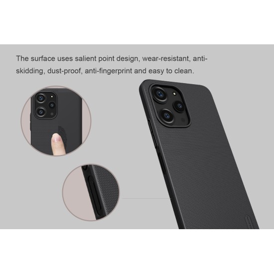 Redmi 12 4G калъф твърд гръб Nillkin син