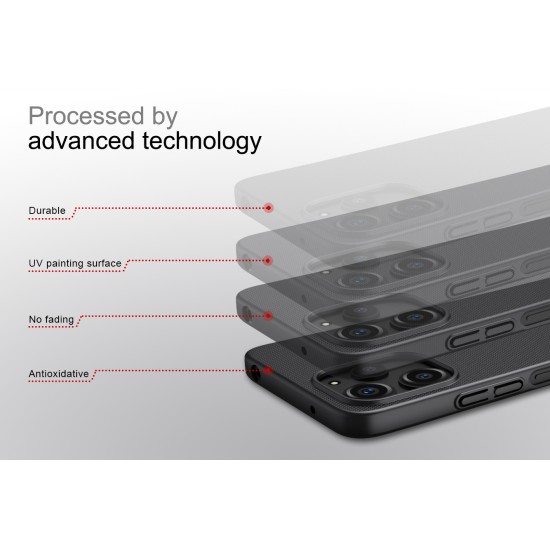 Redmi 12 4G калъф твърд гръб Nillkin син