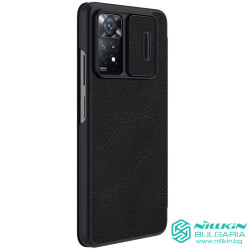 Redmi Note 12 Pro 4G луксозен кожен калъф QIN Nillkin черен