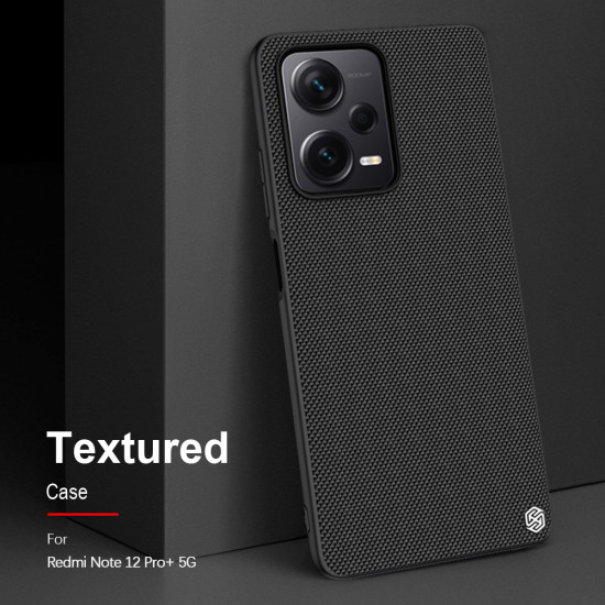 Redmi Note 12 Pro+ 5G текстуриран калъф със защита на камерата Nillkin черен