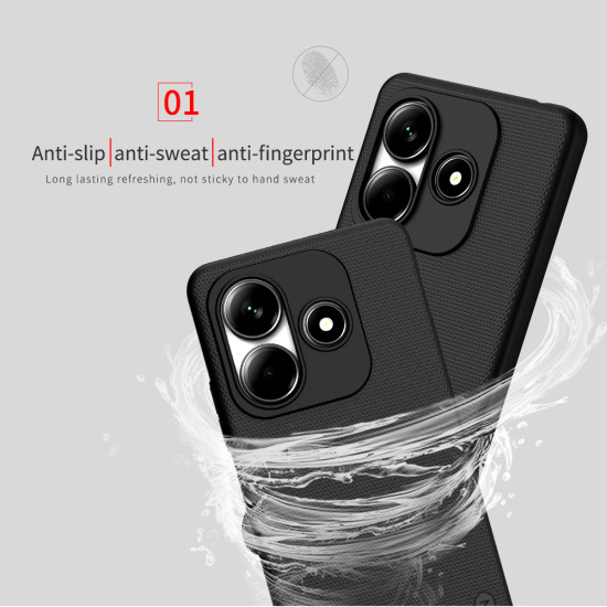 Redmi Note 14 5G калъф твърд гръб Nillkin черен Redmi Note 14 5G калъф твърд гръб Nillkin черен