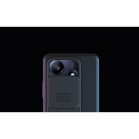 Redmi Note 13 5G твърд гръб със защита на камерата Nillkin син