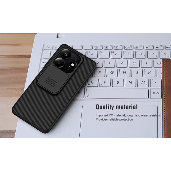 Redmi Note 13 5G твърд гръб със защита на камерата Nillkin син