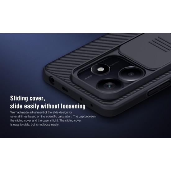 Redmi Note 13 5G твърд гръб със защита на камерата Nillkin син