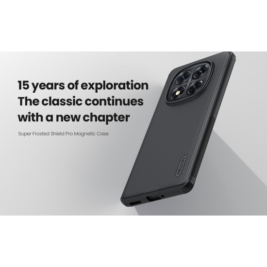 Redmi Note 14 Pro 5G / Poco X7 магнитен калъф твърд гръб Nillkin черен