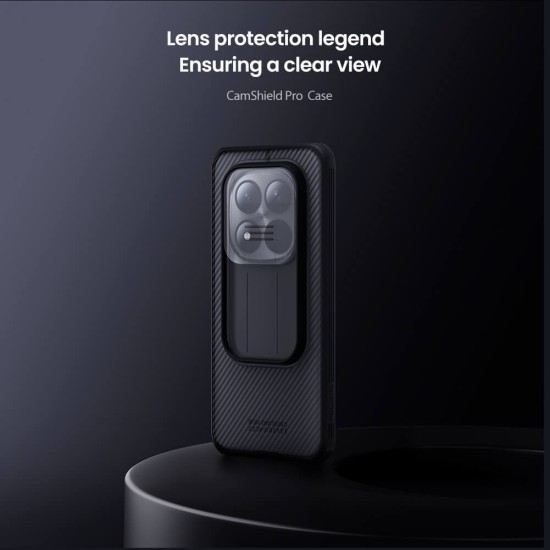Redmi Note 15 Pro 5G твърд гръб със защита на камерата Nillkin прозрачно черен