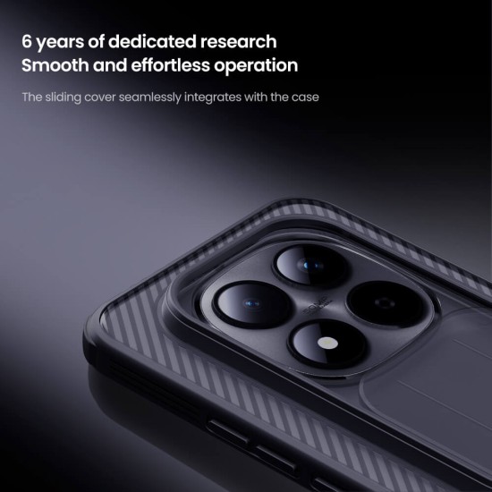 Redmi Note 15 Pro 5G твърд гръб със защита на камерата Nillkin прозрачно черен